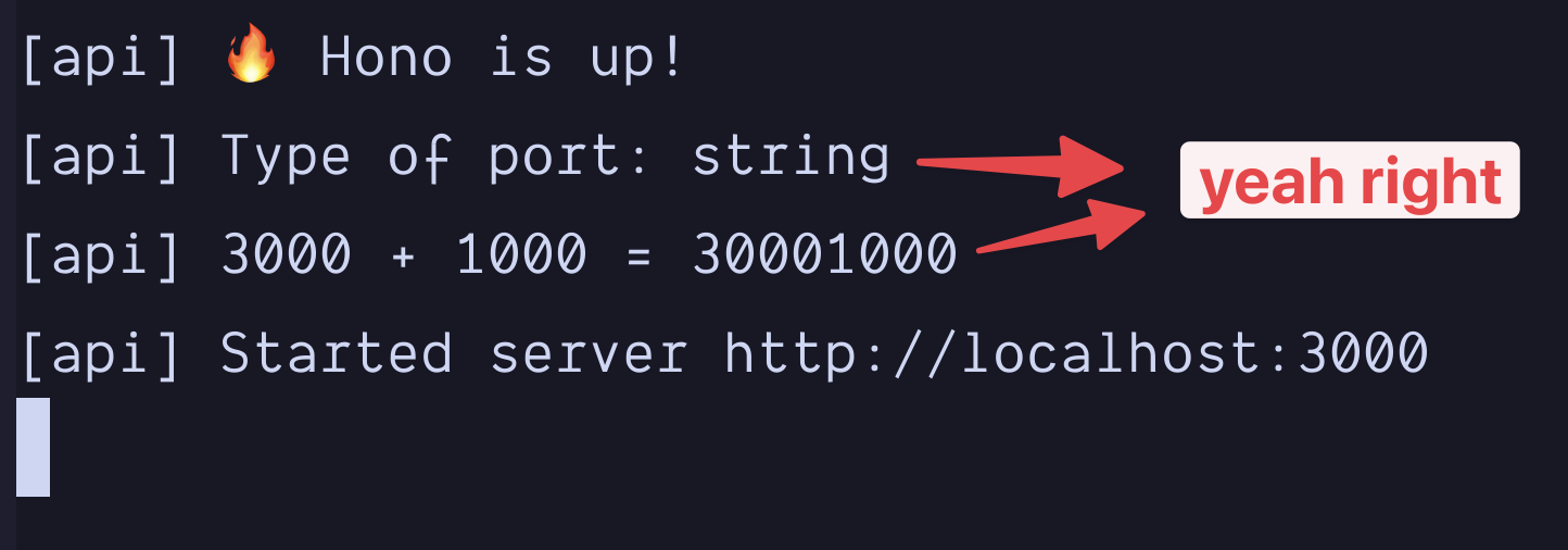 Port environment variable type during runtime